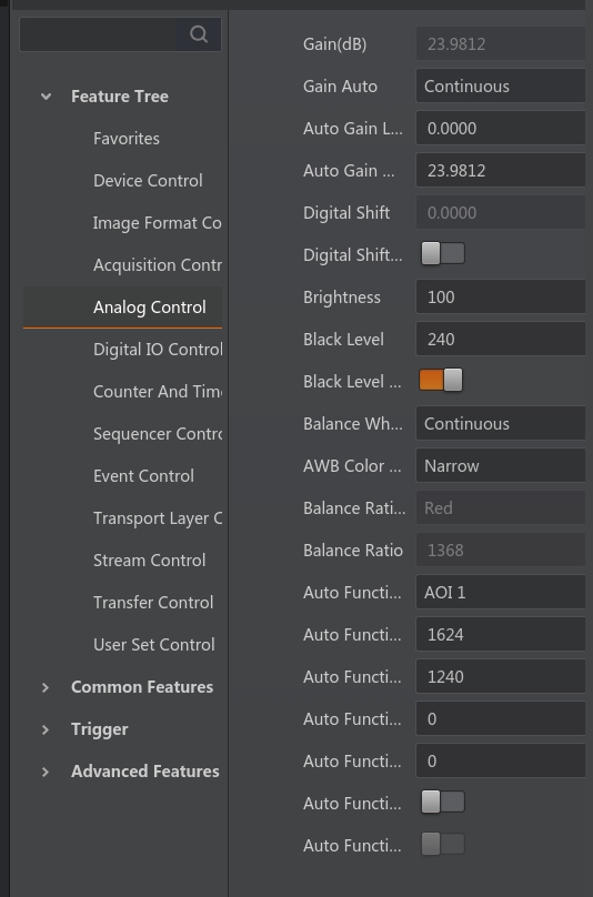图27-海康相机图形化界面参数